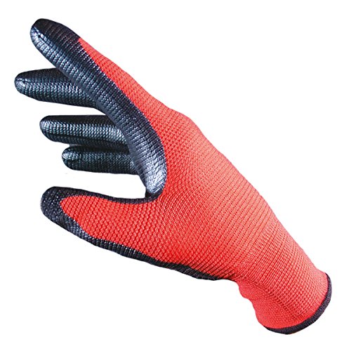 SEIZ 200100#07 Red Mamba Strickhandschuh, Polyamid, S/Größe 7, Rot (10-er Pack) von SEiZ