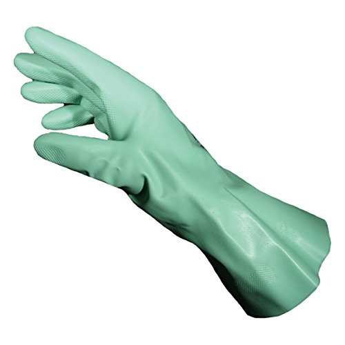 SEIZ 400545#08 Schutzhandschuh, Nitril/Latex, M/Größe 8, Grün (10-er Pack) von SEiZ