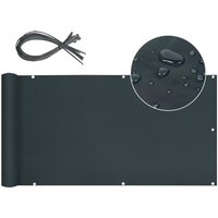 Balkon Sichtschutz Balkonabdeckung, Balkonsichtschutz Balkonverkleidung Oxford mit Nylon Kabelbinder, Blickdicht Wasserdicht Windschutz, Anthrazit, Balkon Sichtschutz Balkonabdeckung, Balkonsichtschutz Balkonverkleidung Oxford mit Nylon Kabelbinder, Blickdicht Wasserdicht Windschutz, Anthrazit, von SEKEY