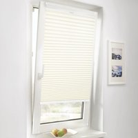 Plissee Klemmfix ohne Bohren Faltrollo Fenster Tür Verspannt Plisseerollo Rollo, Beige, 45x120cm - Sekey von SEKEY