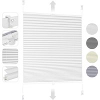 Plissee ohne Bohren Klemmfix, Faltrollo Jalousie Plissee Rollo, Verspannt Blickdicht Sichtschutz und Sonnenschutz Easyfix Fensterollo für Fenster & von SEKEY