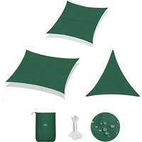 Sekey - Polyethylen Sonnensegel Grün Sonnenschutzsegel - 360 x 360 x 360 cm von SEKEY