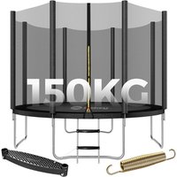 Sekey Trampolin Ø 305 cm Komplettset inkl. Sicherheitsnetz Leiter Randabdeckung Kindertrampolin Gartentrampolin, Schwarz Sekey Trampolin Ø 305 cm Komplettset inkl. Sicherheitsnetz Leiter Randabdeckung Kindertrampolin Gartentrampolin, Schwarz von SEKEY