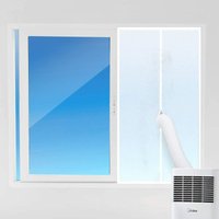 Salcar - Tür- und Fensterabdichtung für tragbare Klimaanlage Ablufttrockner Luftentfeuchter, 130cm x 45cm / Schiebefenster von SALCAR