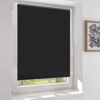 Verdunklungsrollo ohne Bohren Klemmfix Doppelseitig gleichfarbig Freihängendes Seitenzugrollo effektiver Sonnenschutz und Sichtschutz Rollo von SEKEY