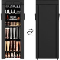 Stoffschrank Schuhschrank mit 9 Ebenen, Vliesstoff Schuhaufbewahrung Breite 58 cm, Schuhständer Platzsparend, 27 Paar Schuhe Stoffschrank Schuhschrank mit 9 Ebenen, Vliesstoff Schuhaufbewahrung Breite 58 cm, Schuhständer Platzsparend, 27 Paar Schuhe von SEKEY