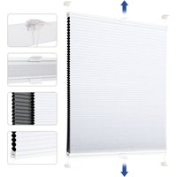 Sekey - Wabenplissee ohne Bohren Verdunkelung Rollo 100% verdunkelnd Blickdicht, Klemmfix, Aluminiumschiene, Zweiseitig wählbar in Weiß & Grau, 60 x Sekey - Wabenplissee ohne Bohren Verdunkelung Rollo 100% verdunkelnd Blickdicht, Klemmfix, Aluminiumschiene, Zweiseitig wählbar in Weiß & Grau, 60 x von SEKEY