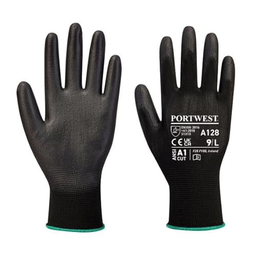 Handschuh mit Handfläche aus latexfreiem PU Gauge 13 (Ausstellungstasche) A128 von SEKURECO