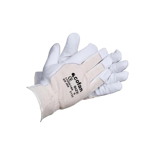 Handschuhe aus Rindsleder und atmungsaktivem Strickrücken Handschuhe aus Rindsleder und atmungsaktivem Strickrücken von SEKURECO