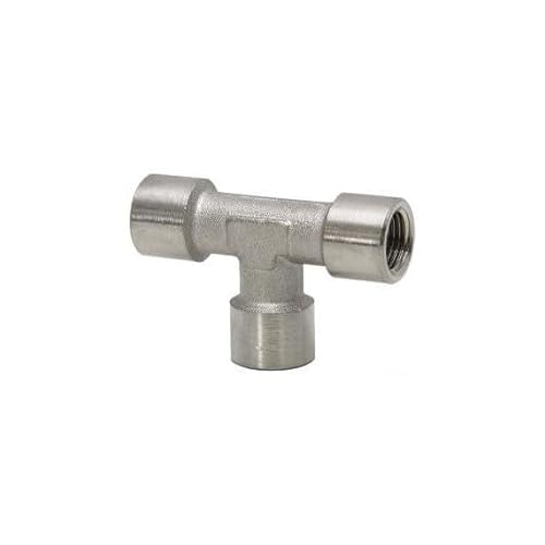 Metall-T-Anschluss, weiblich, Messing, vernickelt Metall-T-Anschluss, weiblich, Messing, vernickelt von SEKURECO