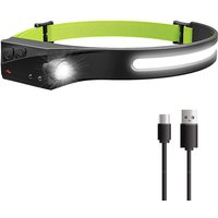 2er-Pack wiederaufladbare USB-LED-Sensor-Stirnlampen mit 5 Beleuchtungsmodi, geeignet zum Angeln, Campen, Wandern, Laufen und Lesen (reflektierende 2er-Pack wiederaufladbare USB-LED-Sensor-Stirnlampen mit 5 Beleuchtungsmodi, geeignet zum Angeln, Campen, Wandern, Laufen und Lesen (reflektierende von SELECT ZONE