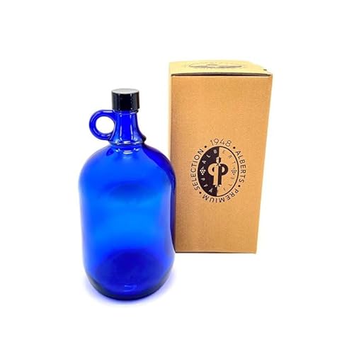 SELECTION ·1948 · ALBERTS · PREMIUM ALBERT PFÄFFLE Glasballon blau 2 Liter, Henkelflasche aus Blauglas inkl. Handschraubverschluss PP31,5 (5) von SELECTION ·1948 · ALBERTS · PREMIUM ALBERT PFÄFFLE