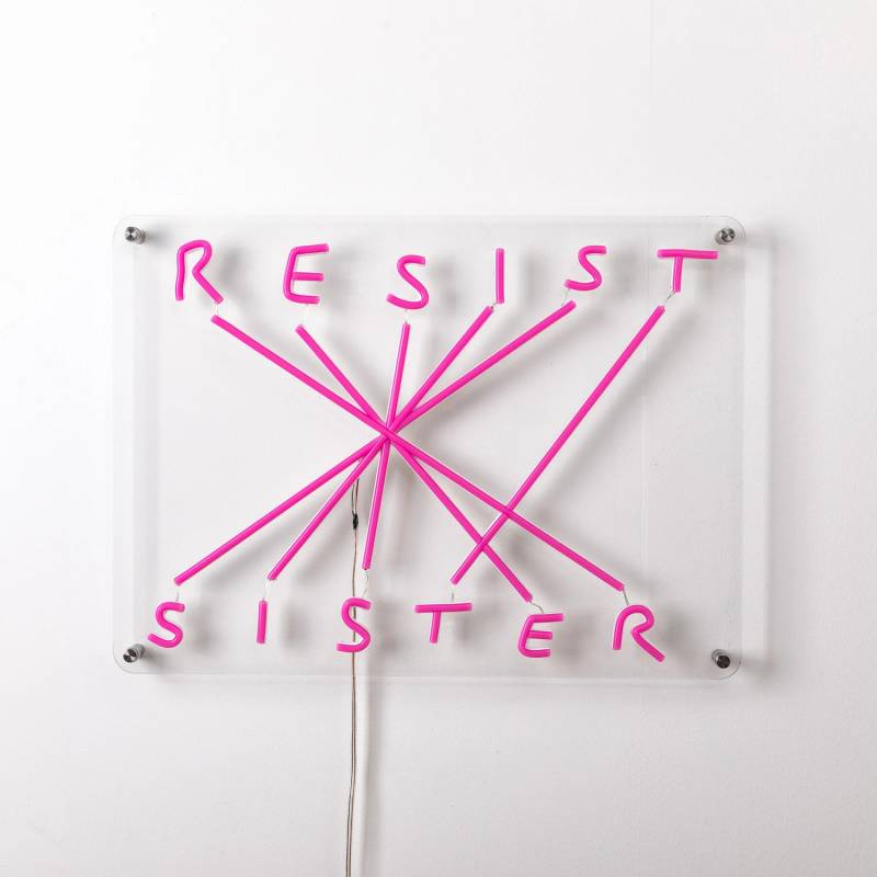 Seletti Resist Sister Led Deko Wandleuchte Lampe Fuchsia Wandbeleuchtung B-Ware von SELETTI