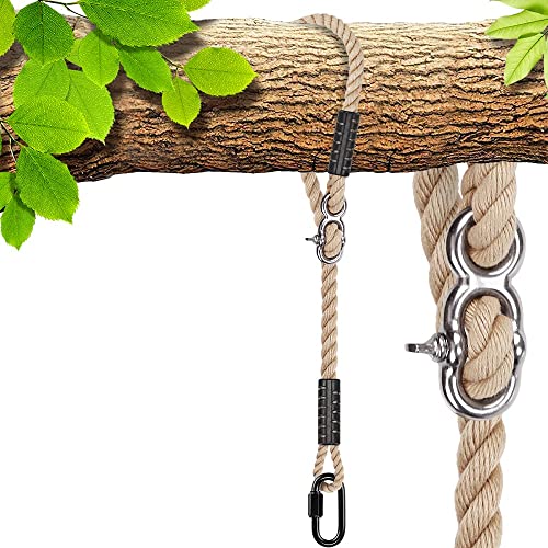 SELEWARE Baumschaukel Seil Hängematte Baum Gurte Hängeset, verstellbares Seil, schnell und einfach aufzuhängen, Hängematte, Stuhlschaukel für drinnen und draußen, Baumzweig von SELEWARE