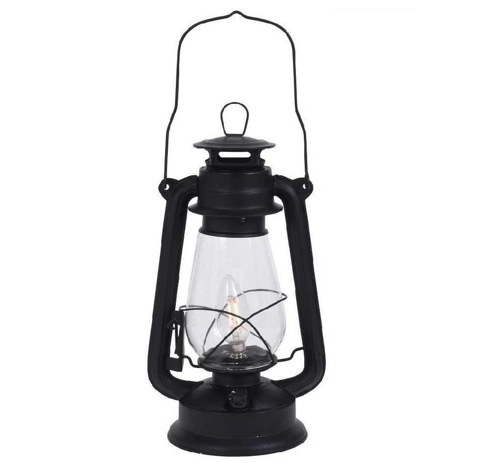 Seasonals LED Laterne XX8-112170 LED Sturmlaterne Garten 38cm Retro Design Dimmbar Batterie von Seasonals