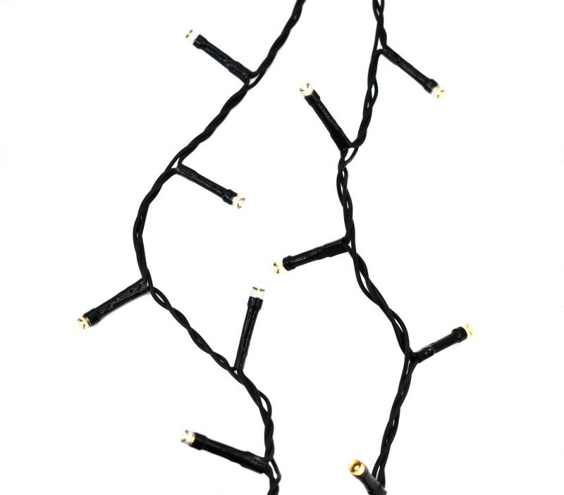 SELF IMPORT AGENCIES LED-Lichterkette, LED Lichterkette mit 200 LEDs Indoor & Outdoor mit Trafo 10m Warmweiß von SELF IMPORT AGENCIES