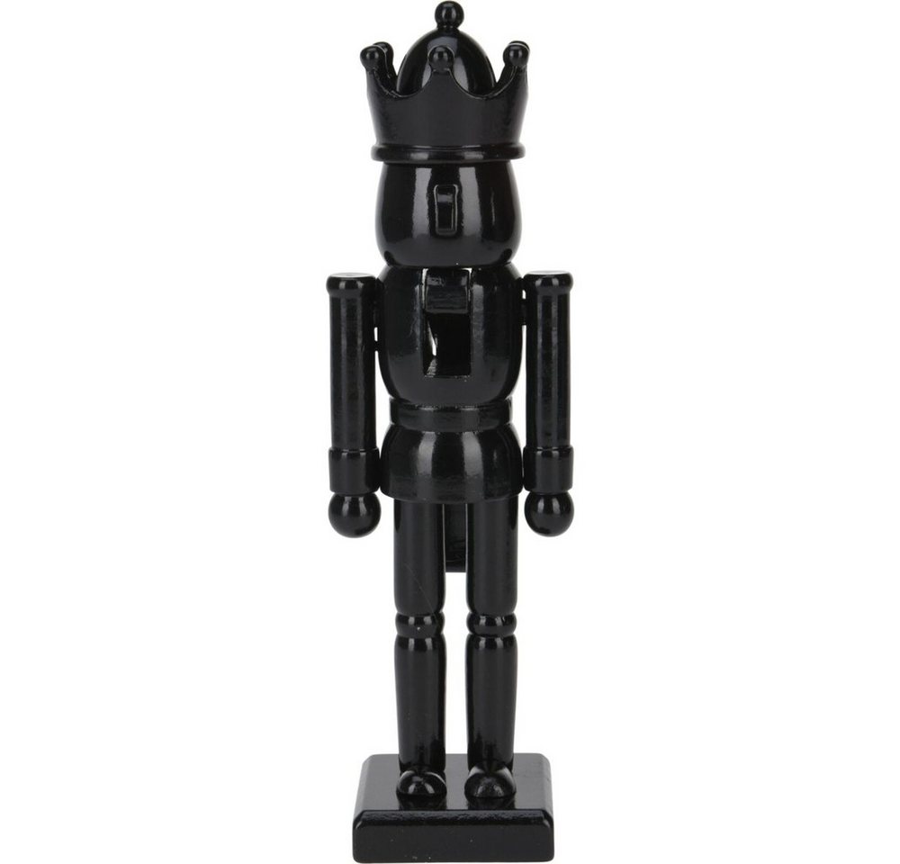 SELF IMPORT AGENCIES Weihnachtsfigur Nussknacker aus Holz - schwarz - ca. 25 cm - 1 Stück von SELF IMPORT AGENCIES
