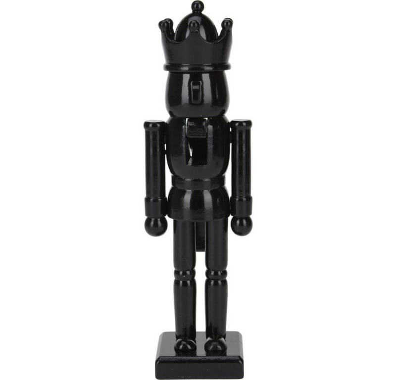 SELF IMPORT AGENCIES Weihnachtsfigur Nussknacker aus Holz - schwarz - ca. 25 cm - 1 Stück von SELF IMPORT AGENCIES