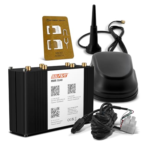 SELFSAT MWR 5540 5G Cat 12 WLAN Router bis 2,6 Gbps inkl. SELFSAT 5G Antenne schwarz SELFSAT MWR 5540 5G Cat 12 WLAN Router bis 2,6 Gbps inkl. SELFSAT 5G Antenne schwarz von SELFSAT