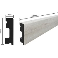 SELITSTYLE Sockelleiste FBL50 Eiche Country 2000 x 50 x 15 mm wasserfest von SELIT