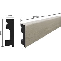 SELITSTYLE Sockelleiste FBL50 Eiche Exklusiv 2000 x 50 x 15 mm, wasserfest von SELIT