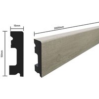 Style Sockelleiste FBL50 Eiche Elegant 2000 x 50 x 15 mm wasserfest - Selit von SELIT