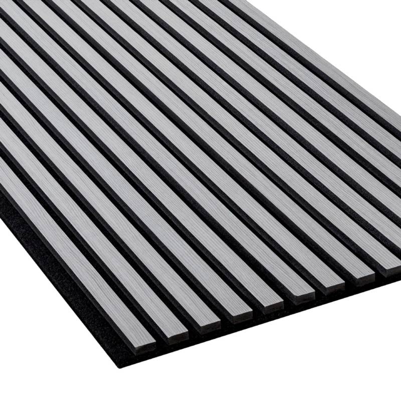 NOEL & MARQUET NMC SELITSTYLE 3D Akustikpanel Lamellenwand Holzoptik Esche Weiß 240 x 56,5 cm 2400 mm x 565 mm x 19 mm 1,356 m2 Grau von SELITSTYLE