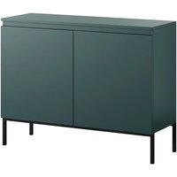 Bemmi Sideboard 2-türig 100 cm, Dunkelgrün mit Metallbeinen - Selsey von SELSEY