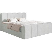 Cloudy ii - Boxspringbett 160x200 cm, mit Bettkästen und Topper, Chenille Hellgrau - Selsey Cloudy ii - Boxspringbett 160x200 cm, mit Bettkästen und Topper, Chenille Hellgrau - Selsey von SELSEY