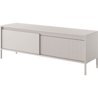 Selsey - falsetto - TV-Lowboard Beige mit geriffelter Front, 153 cm von SELSEY