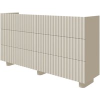 Fiorra - Kommode mit sechs Schubladen, Greige, 147 cm - Selsey von SELSEY