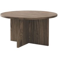 Ovo - Couchtisch rund 76x76 cm Holzoptik Nussbaum Wisconsin - Selsey von SELSEY