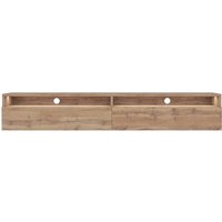 Selsey - rednaw - TV-Schrank / modernes TV-Board für Wohnzimmer, stehend / hängend, 180 cm breit (Wotan Eiche Matt mit led) von SELSEY