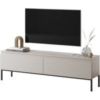 Selsey - Bemmi - TV-Schrank Lowboard, Beige mit schwarzen Beinen, 150 cm von SELSEY