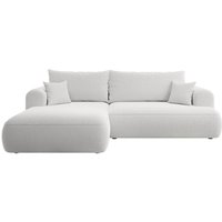 Selsey - Ecksofa mit Schlaffunktion Ovo L-Form grau mit einem Bouclé-Behälter links Selsey - Ecksofa mit Schlaffunktion Ovo L-Form grau mit einem Bouclé-Behälter links von SELSEY