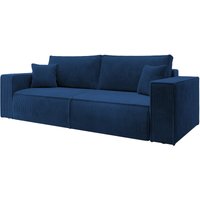 Selsey Farese 3-Sitzer Schlafsofa mit Bettzeugbehälter 257 cm in dunkelblau von SELSEY