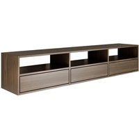 Selsey - Framme – hängendes TV-Board mit drei Klappen und offenen Ablagen, Holzoptik Walnuss, 150 cm Selsey - Framme – hängendes TV-Board mit drei Klappen und offenen Ablagen, Holzoptik Walnuss, 150 cm von SELSEY