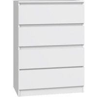 Malwa - Kommode mit vier Schubladen, weiß, 70 cm - Selsey Malwa - Kommode mit vier Schubladen, weiß, 70 cm - Selsey von SELSEY