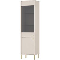 Selsey - Oktio - Vitrine mit 2 Regalen, sandbeige, 52 cm von SELSEY