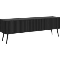 Selsey Ovarlo - TV-Lowboard, Schwarz mit Metallbeinen, 163 cm Selsey Ovarlo - TV-Lowboard, Schwarz mit Metallbeinen, 163 cm von SELSEY