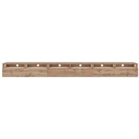 Selsey REDNAW - TV-Schrank / modernes TV-Board mit drei Schubladen, stehend / hängend, 300 cm breit (Wotan Eiche Matt mit LED) von SELSEY