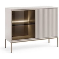Selsey Tosena - Sideboard zweitürig mit LED, Greige, 104 cm von SELSEY