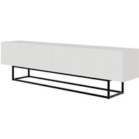 Selsey Veldio - TV-Lowboard, weiß mit schwarzem Metallgestell, 175 cm Selsey Veldio - TV-Lowboard, weiß mit schwarzem Metallgestell, 175 cm von SELSEY