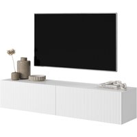 Selsey - Veldio - TV-Lowboard stehend Weiß, mit gefräster Front, 140 cm breit von SELSEY