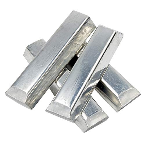 Reinzinn-Stangen Sn99 – 1000 g – Bleifreies, lebensmittelechtes Zinn (Reinzinn) – Zum Gießen von Zinnfiguren, Münzen etc. von SELVA