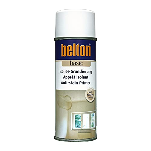 SELVA belton Isolier-Grundierung, Weiß, 400 ml, zum wirksamen „Absperren“ von Wasserflecken, Schimmel, Nikotin, für Decken und Wände von SELVA