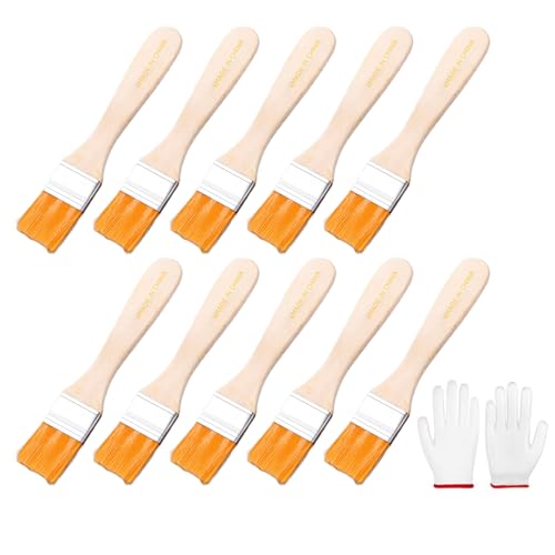10 Pieces Malerei Pinselset Mit Handschuhen Ziermalerei Werkzeuge Mit Weichem Borstenholzgriff Für Wandschränke Und Zaun Wiederverwendbarer Reinigungsbürsten 10 Pieces Malerei Pinselset Mit Handschuhen Ziermalerei Werkzeuge Mit Weichem Borstenholzgriff Für Wandschränke Und Zaun Wiederverwendbarer Reinigungsbürsten von SELVFZ