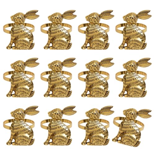 12pcs Gold Oder Silbermetallkaninchen Serviettenhalter Für Osterdinnerparty Und Frühlingstisch Dekore 12pcs Gold Oder Silbermetallkaninchen Serviettenhalter Für Osterdinnerparty Und Frühlingstisch Dekore von SELVFZ