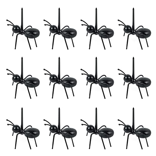 12pcs Wiederverwendbare Vorspeisengabeln Kreative Ameisenform Zahnstocher Obst Dessert Gabelschiffe Form Food Picks Einfach Zu Bedienen von SELVFZ
