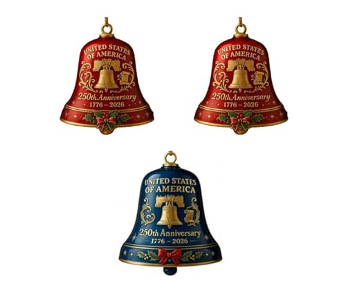 250 Jähriges Jubiläum Gedenk Türklingel Der Vereinigten Staaten 250. Jubiläum Glocken Ornament Weihnachtsglocken Hängende Gedenkwächter Türklingel von SELVFZ